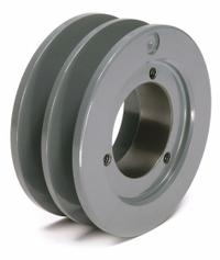 APPROVED VENDOR V-Belt Pulley: B38, 2 Groove, 4.15 in OD, Bushed Bore, SH, Quick Detachable (MPN 382B). Key specifications — Pulley Industry Number: B38; Pitch Diameter: 3.4 in (4L, A); For Belt Section (broad, with similar types): 4L, A, or AX.