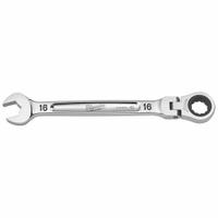 MILWAUKEE Combination Wrench: Chrome Vanadium Steel, Chrome, 16 mm Head Size, 217 7/8 mm Overall Lg (MPN 45-96-9616). Key specifications — attr309600: 16 mm; attr309611: Chrome; attr309610: Chrome Vanadium Steel; attr309604: No; attr309612: No; attr309613: No; attr309615: Yes; attr324932: MILWAUKEE.