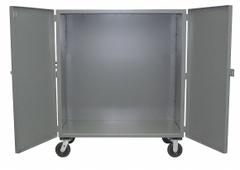 JAMCO Security Cart: 2,000 lb, 60 in L x 24 in W Self, 66 in L x 28 in W x 57 in H Overall Dim, Gray (MPN VE260P600GP). Key specifications — Shelf Type: Fixed; Caster Brake Type: No Brake Included; Brand: JAMCO; Caster/Wheel Configuration: (2) Swivel; Shelves Included: 1.
