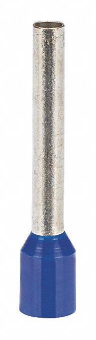 PANDUIT Wire Ferrule: 14 AWG Max Wire Size, Holds 1 Wire, Blue, Polypropylene, 0.1 in Ferrule Dia (MPN FSD80-18-D). Key specifications — Brand: PANDUIT.