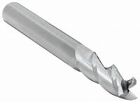 CLEVELAND Square End Mill: Carbide, 3 Flute, 1/4" Mill Dia, 3/8" LOC, 2" OAL (MPN C60620)