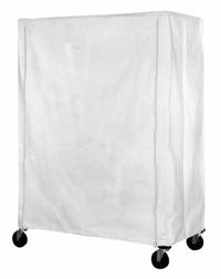 EAGLE GROUP Utility Cart Cover: White, Polyester, Zipper, 72 in Wd, 63 in Ht, 24 in Dp (MPN CZ-63-2472). Key specifications — For Use With: Any Standard Eagle Cart; Brand: EAGLE GROUP.