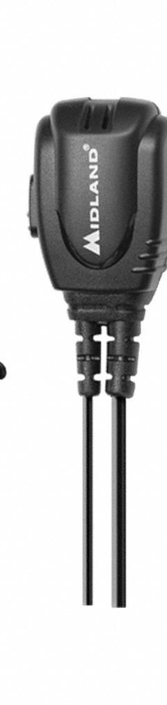 MIDLAND Earpiece: Fits Midland, For BizTalk MB Series, Ear Hook, Push To Talk, Black, 1 Wires, Wired (MPN MA1). Key specifications — Connector Type: 2 Pin; Compatible Radio Series: BizTalk MB; Push To Talk: Yes; Manufacturer Part Number: MA1; Brand: MIDLAND.