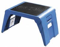 CRAMER Step Stool: 1 Steps, 9.5 in Overall Ht, 300 lb Load Cap, Plastic, 9.5 in Standing Ht (MPN 50051PK000063). Key specifications — Brand: CRAMER; Color: Blue.