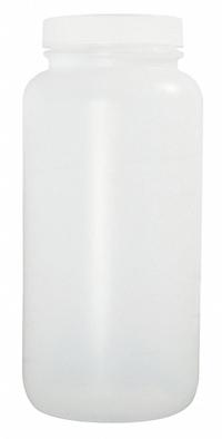 QORPAK Sampling Bottle: HDPE, 30 mL, 1 fl oz, Closure Included, Natural, 28-400, Polypropylene (MPN PLC-03555). Key specifications — Brand: QORPAK; Graduated: No; Body Color: Natural.