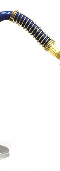 EXAIR Nozzle; Magnetic Base: Flat, 250 psi Air Pressure, 12 in Hose Lg, 1 Hose Included (MPN 1122-9312). Key specifications — attr1341131: EXAIR; attr1341133: 9042; attr1341162: Blowoff Kit; attr1341142: Flat Super Air Nozzle (2 in); attr1341129: Flat.