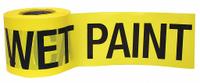 APPROVED VENDOR Barricade Tape: 300 ft Lg, 3 in Wd, Caution Wet Paint Legend, Polyethylene (MPN 16101). Key specifications — Tape Message: Caution Wet Paint; Message Color: Black; Brand: APPROVED VENDOR.
