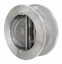 KECKLEY Check Valve: Double Disc, Inline Valve Body, 6 in Pipe Size, Wafer, Carbon Steel, Wafer, Std (MPN DD2R-CS-361IX-600). Key specifications — Brand: KECKLEY.