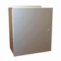 HAMMOND Electrical Enclosure: Aluminum, 16 in x 14 in x 8 in, NEMA 12/13/3R/4/4X, w/Panel, Hinged (MPN EJ16148AL). Key specifications — Brand: HAMMOND; Closure Method: Latches; Enclosure Material: Aluminum; Knockouts: Not Included; Includes Inner Panel: with Inner Panel Included.