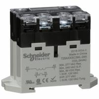 SCHNEIDER Enclosed Power Relay: DIN-Rail & Surface Mounted, 30 A Current Rating, 24V AC, SPST-NO (MPN 725AXXSC3ML-24A). Key specifications — attr211321: SCHNEIDER; attr864602: DIN Rail & Top Flange; attr864634: Screw Terminal; attr864642: 725AXXSC3ML-24A; attr869492: 30 A at 240V AC (General Purpose); attr934629: Harmony™ 725 Power Series.