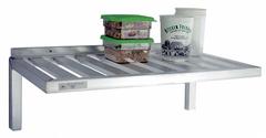 NEW AGE INDUSTRIAL T-Bar Wall Shelf: 36 in x 20 in x 13 in, 36 in x 20 in, 700 lb Load Capacity (MPN 1121). Key specifications — Material: Aluminum; Standards: NSF; Finish: Unfinished; Brand: NEW AGE INDUSTRIAL.