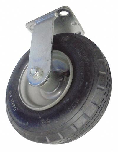 Dayton Rigid Caster: 400 lb Load Capacity, 9 in Overall Lg, 2 1/2 in Overall Wd - Replacement Casters for Platform Trucks