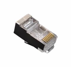 TRIPLETT Plug: Connector RJ45, Solid, 6 Cable Category, Std, 100pk Pack Size, 100 (MPN CAT6-HPPS-HP). Key specifications — Brand: TRIPLETT; Color: Clear; Compatible Cable Shape: Round; Compatible Number of Fibers: Duplex; Compatible Wire Solid/Stranded: Solid; _Pack Size: 100pk.