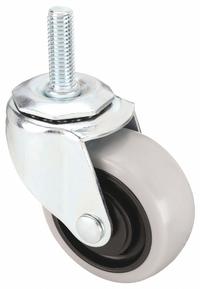 APPROVED VENDOR Stem Caster: Swivel, 3 in Wheel Dia., 1 1/4 in Wheel Wd, Polyurethane, 1 in Stem Lg (MPN 32J878). Key specifications — Brand: APPROVED VENDOR; Thread Size: 1/2"-13; Roll Up: Swivel.