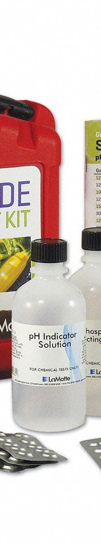 LAMOTTE Soil Test Kit: 4 pH Measurable pH - Min, 8 pH Measurable pH - Max (MPN 5679-02). Key specifications — Brand: LAMOTTE; Includes: Diagrammed Instructions; Product Type: Home Gardening Soil Testing Kit.