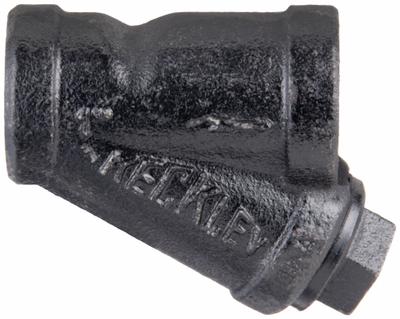 KECKLEY Y Strainer: 1/2 in, NPT, Mesh, 0.034 in Screen Size, Cast Iron - Cast Iron Y Strainers