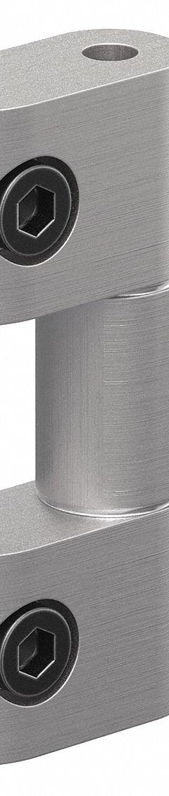 Lift Off Hinge: 2 25/64 in x 2 5/16 in, 10 Series, Silver, Aluminum, 180° Range of Motion - Max (MPN 2066). Key specifications — Brand: 80/20; Product Type: Lift Off Hinge Assembly; Material: Aluminum; Hinge Type: Captive Lift-Off.