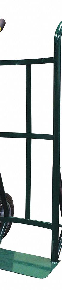 ABILITY ONE General Purpose Hand Truck: 600 lb, Dual-Handle Handle, Green, Steel, Flat-Free (MPN 3920-00-NIB-0002). Key specifications — Brand: ABILITY ONE; Color: Green.