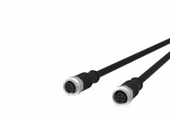Sensor Cable: M12 Male Straight X M12 Male Straight, 4 Pins, Black, PUR, 1 m Cable Lg (MPN 142MCA22010). Key specifications — Cable Jacket Color: Black; End 1 Gender: Male; End 1 Mounting Orientation: Straight; End 2 Gender: Male; End 2 Mounting Orientation: Straight; End 2 Connection Type: M12; IP Rating: IP6X; Brand: METZ CONNECT.