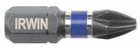 IRWIN Insert Bit: Insert Bit, Imperial/Metric, PH1 Bit Industry Size, #1 Bit Size, Std, Hex, 2 PK (MPN IWAF31PH12). Key specifications — attr1119695: IRWIN; attr1119703: Steel; attr1119710: Standard; attr1119708: Hex; attr1202404: #1.