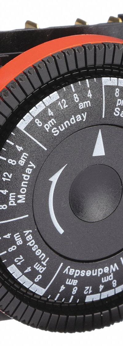 BORG Electromechanical Timer: 7 day - Panel Cover-Mounted Electromechanical Timer Switches