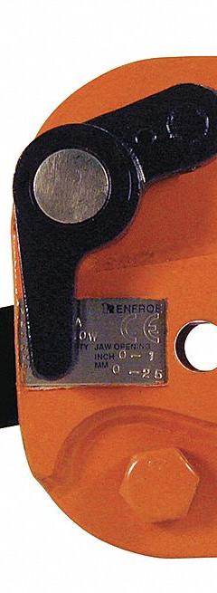 RENFROE Plate Clamp: Plate Clamp, 1,000 lb Working Load Limit, Vertical Lift with 180° Flip, Manual (MPN LA-00.50-A). Key specifications — Attachment Type: Load Ring; Brand: RENFROE; Material: Steel.