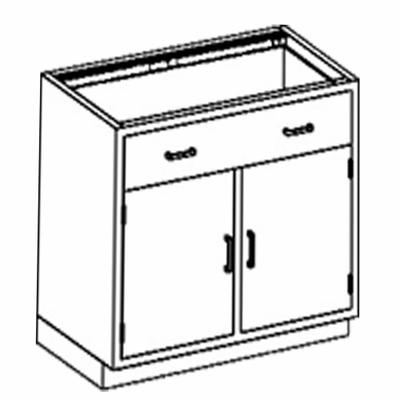 BLICKMAN Base Cabinet: 35 1/4 in Overall Ht, 22 in Overall Dp, 35 in Overall Wd - Base Cabinets
