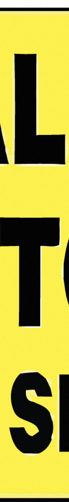 TENSABARRIER Acrylic Sign: Yellow, All Visitors Must Sign In Message, 11 in Overall Lg (MPN SG2-35-1114-250-H). Key specifications — Brand: TENSABARRIER; Color: Yellow; Message: All Visitors Must Sign In; For Use With: Sign Frames; Material: Acrylic.
