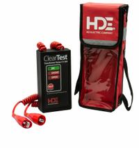 HDE Transformer & Capacitor Tester: Audible, Open and Shorted Checks, 500 V to 5,000 V, No Display (MPN CT-300). Key specifications — Brand: HDE; Manufacturer Part Number: CT-300; Includes: B-9 Carrying Bag.