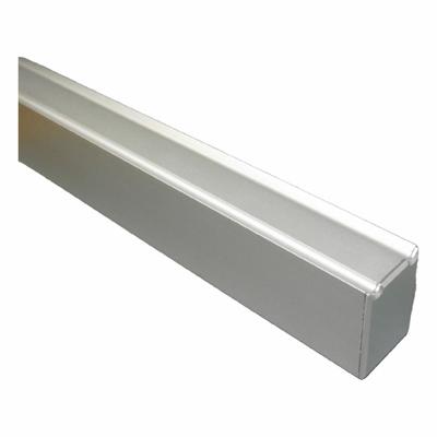 HADRIAN Headrail: Aluminum, Anodized Aluminum, 96 in Overall Ht - Headrails & Parts for Bathroom Partitions