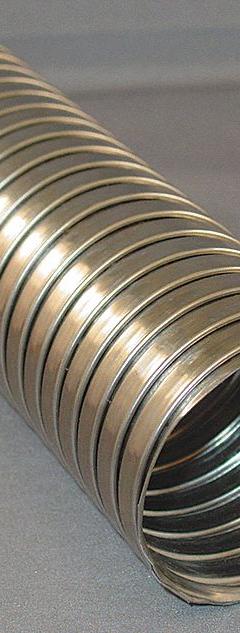 DAYCO Metal Exhaust: 4 in Hose Inside Dia., 18 in Hose Lg, 304 Stainless Steel, Silver (MPN WFF-418). Key specifications — Hose Tube Material: 304 Stainless Steel.
