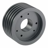 APPROVED VENDOR V-Belt Pulley: B74, 5 Groove, 7.75 in OD, Bushed Bore, SF, Quick Detachable (MPN 5B74SF). Key specifications — Pulley Industry Number: B74; Pitch Diameter: 7 in (4L, A); For Belt Section (broad, with similar types): 4L, A, or AX.