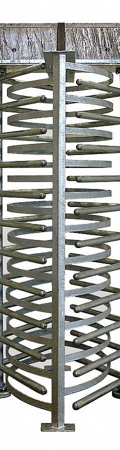 TURNSTILE Tandem Hi Gate Turnstile: 2-Way, Full Ht Gate, Electric, 90 in Overall Ht, 35 in x 96 in (MPN TGGE-S-FE). Key specifications — attr193643: TURNSTILE; attr982383: Stainless Steel; attr982388: Brushed; attr982390: Free; attr982369: Counter-Clockwise; attr982378: Electric.