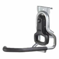 FASTTRACK Vertical Bike Hook: Steel, 6.6 in x 7.5 in x 3.1 in, 50 lb Load Capacity (MPN 1784463). Key specifications — Brand: FASTTRACK; Material: Steel; Product Type: Vertical Bike Hook.