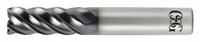 OSG Corner Radius End Mill: Carbide, EXO Coated, 5 Flute, 1/2" Mill Dia, 5/8" LOC, 0.03" Rad (MPN 20555001)
