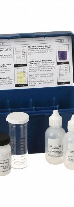 AQUAPHOENIX Water Quality Test Kit: Chlorine, 1 drop = 1 or 10 ppm, 75 Tests, Reagents and Equipment (MPN TK1120-Z). Key specifications — Includes: Reagents and Equipment; Range: 1 drop = 1 or 10 ppm; Test Parameters: Chlorine.