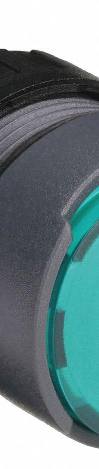 SCHNEIDER Flush Push Button: Green, 16 mm Mounting Size, Non-Metallic, Momentary (MPN ZB6AW3). Key specifications — Brand: SCHNEIDER; Action: Momentary; Series: XB6; Push Button Material Type: Non-Metallic.