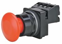 SIEMENS Mushroom Head Push Button: Non-Illuminated, Mushroom Head Profile, Non-Metallic, 30 mm (MPN US2:52BP2W2A). Key specifications — Brand: SIEMENS; Action: Maintained; Series: Class 52; Terminal Connection: Pressure Plate; Push Button Material Type: Non-Metallic.