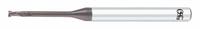 OSG Corner Radius End Mill: Carbide, WXS Coated, 2 Flute, 2 mm Mill Dia, 1.6 mm LOC, 0.2 mm Rad (MPN 3102012)