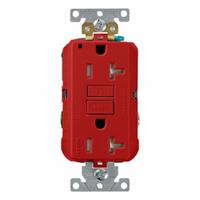 LEVITON Plugs and Receptacles: Duplex, 5-20, Red, GFCI, 125V AC, 20 A, 2 Pole / 3 Wire (MPN G5362-TR)