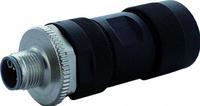 MURRELEKTRONIK Circular Connector: L Coded, 5 Pin, M12 Screw, IP67, Screw Terminals, Straight, PA (MPN 7000-P4591-0000000). Key specifications — Connector Body Type: Pin; Coding: L; Brand: MURRELEKTRONIK; Voltage Rating: 63V AC/63V DC; Thread Size: M12; Mounting Style: Screw; IP Rating: IP67; Housing Material: PA.