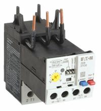 EATON Overload Relay: Electronic Protection, 3 Poles, 1NO/1NC, Phase Loss Sensitivity, Frame Size C (MPN XTOE045CCS). Key specifications — Brand: EATON; Auxiliary Contact Form: 1NO/1NC; Compatible Contactor Series: XT Mini Contactors; Frame Size: C; Phase Loss Sensitivity: Yes; Thermal Units Required: Not Applicable to Electronic Type Overload Relays; Compatible Contactors: Frame Size C.