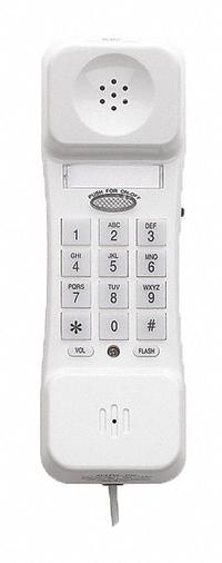 CETIS Disposable Phone: Surface Mount, Healthcare Disposable Phones, H2001 (White), Voicemail, Wall. Key specifications — Speakerphone: No; Voicemail: Yes; Volume Control: Yes; Manufacturer Part Number: H2001 (White); Call Waiting: No; Caller ID: No; Color: White; Facility Type: Healthcare.