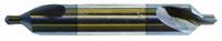 KEO Center Drill: Plain Type, #2/0, 82°, 1 1/4 in Overall Lg, AlTiN Coated High Speed Steel (MPN 906-001-984). Key specifications — Brand: KEO; End Type: Double End.