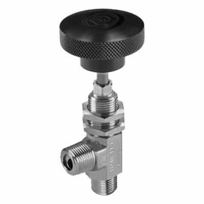 HAM-LET Plumbing Needle Valves: Angle Valve Body, 316 Stainless Steel, Integral Bonnet - Stainless Steel Angle-Body Needle Valves