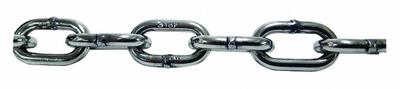 PEWAG Straight Chain: 3/8 in Chain Trade Size, 30 Chain Grade, 316 Stainless Steel - Corrosion-Resistant Grade-30 Load-Securing Chains
