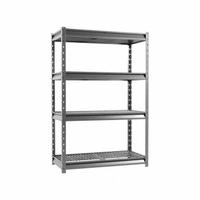 APPROVED VENDOR General Purpose Boltless Metal Shelving: Standalone, Extra Heavy Duty, 48 in x 24 in (MPN ATLAS482472-4G3000). Key specifications — Finish: Powder Coated; Maximum Post Load Capacity: 12000 lb; Decking Material: Steel; Color: Grey Vein; Beam Profile: Standard; Brand: APPROVED VENDOR; Duty Rating: Extra Heavy Duty; Side Panel: Open.