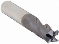 APPROVED VENDOR Square End Mill: Carbide, AlTiN Coated, 4 Flute, 12 mm Mill Dia, 25 mm LOC (MPN 206-001420B)