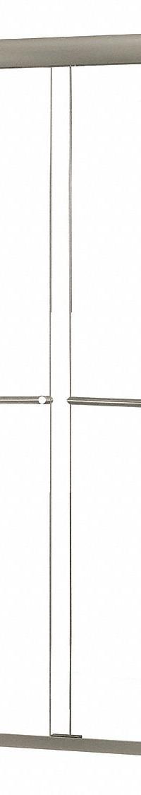 FOREMOST Shower Door: 42 in Min. Door Wd, 46 in Max. Door Wd, 70 in Overall Ht, Clear Tempered Glass (MPN CVSS4670-CL-BN). Key specifications — Brand: FOREMOST; Door Frame Finish: Brushed Nickel.