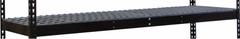 HALLOWELL Shelf: 48 in x 30 in, 550 lb Load Capacity, Steel, 4 ga Decking, Black, Shelf (MPN DRHCWL4830ME). Key specifications — Decking Material: Steel; Includes: (4) Beams; Decking Finish: Powder Coated; Shelf Configuration: Single Straight; Color: Black; Frame Material: Steel; Brand: HALLOWELL; Frame Finish: Powder Coated.